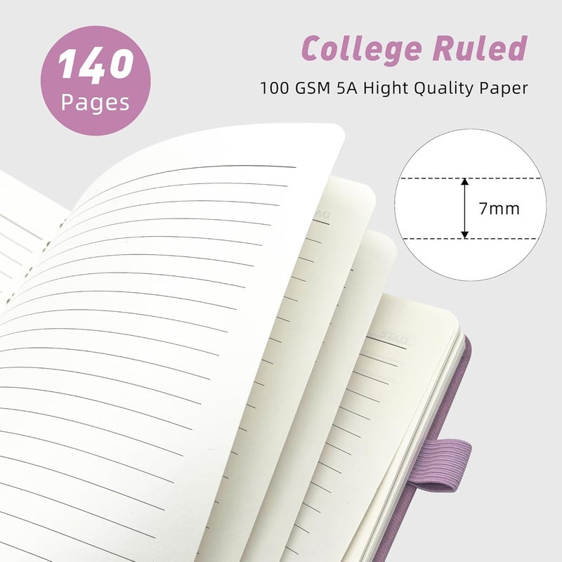 LEAGIM Lined Spiral Journal Notebook for Women & Men, College Ruled Hardcover Notebook for Work & Note Taking, Journals for Writing, 100 GSM, Business, School, 140 Pages, A5(5.8"x8.5") - Pink - Image 2